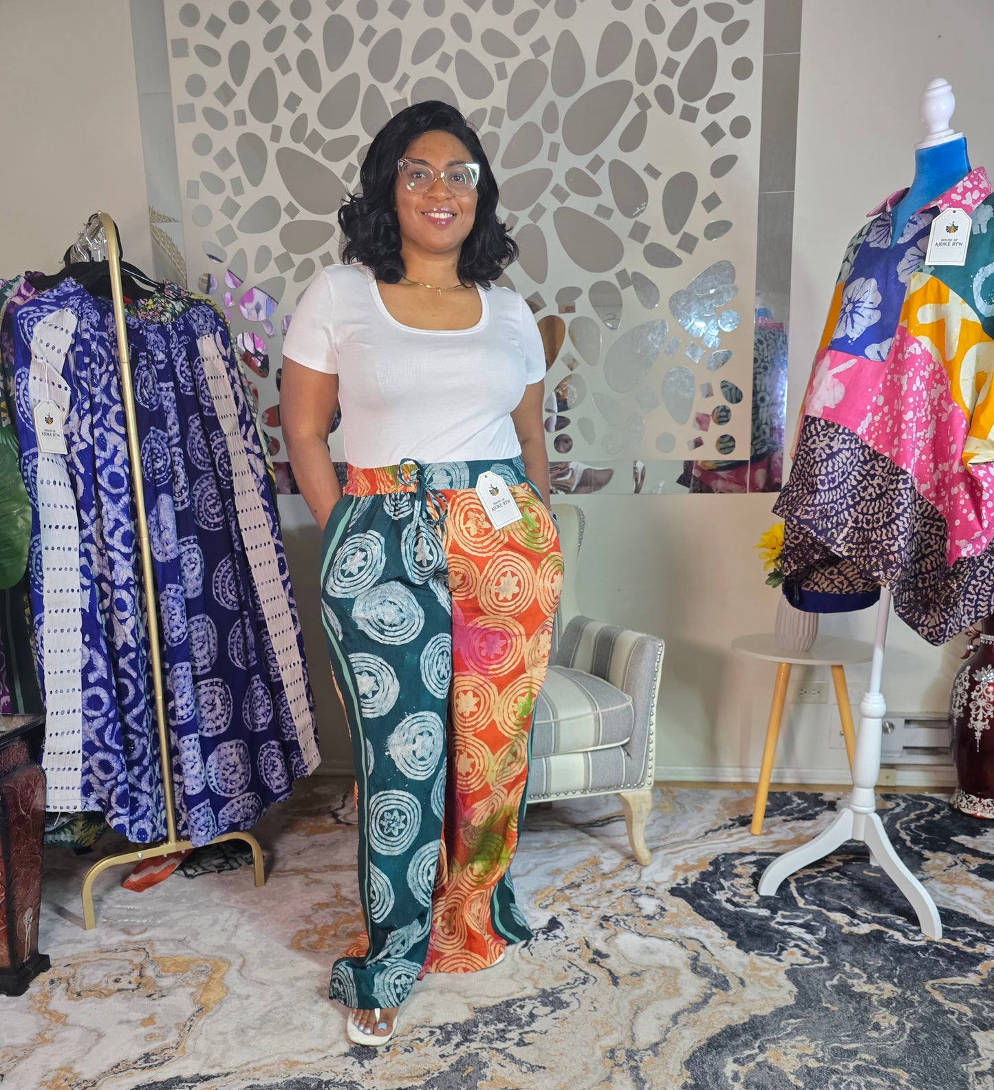 Labubu free flowy crepe pant
