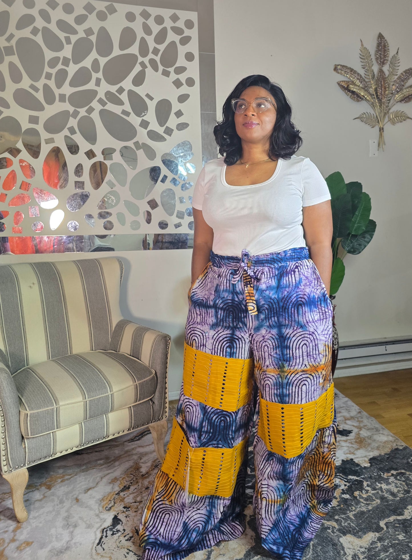 Omoge Adire palazo pant