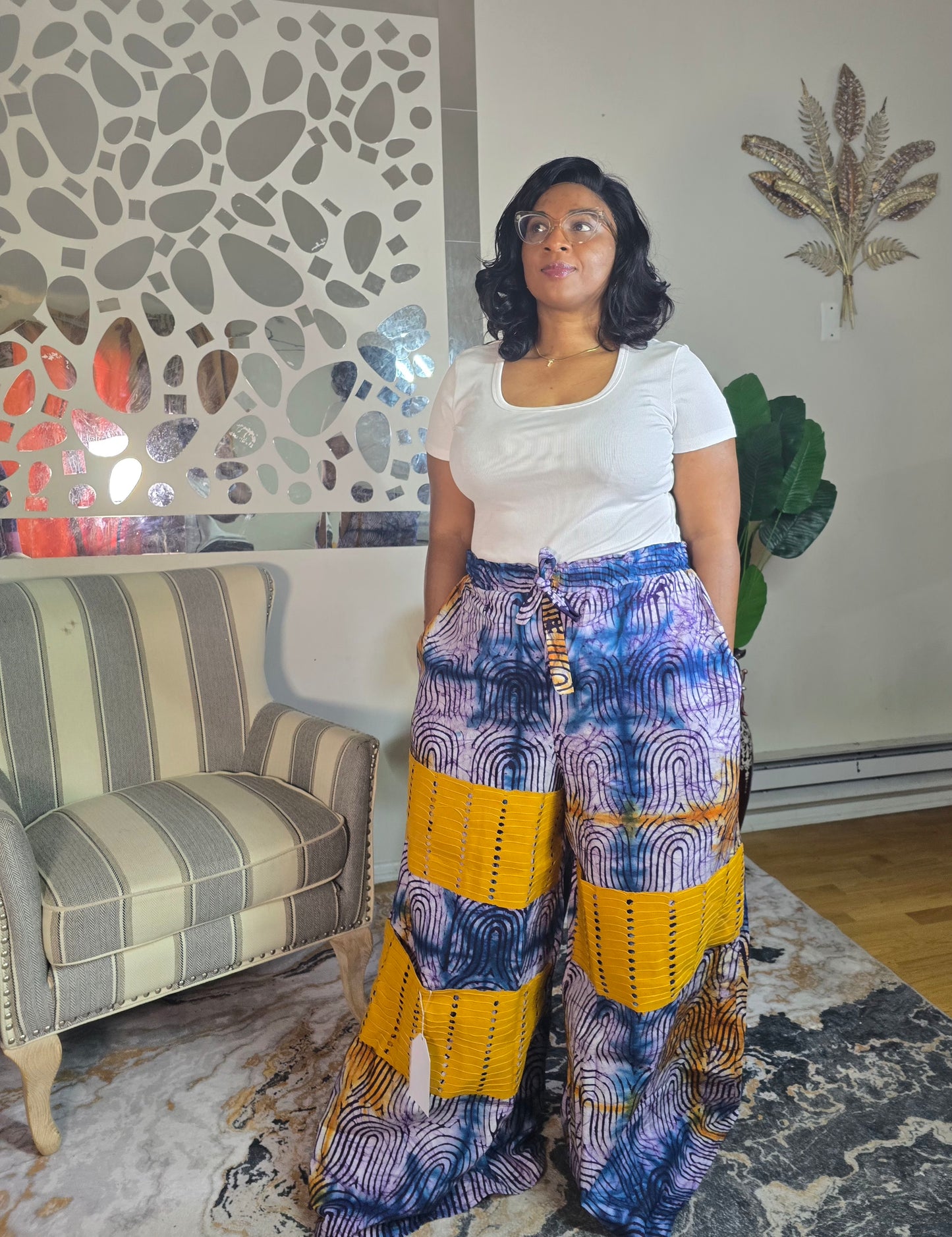 Omoge Adire palazo pant