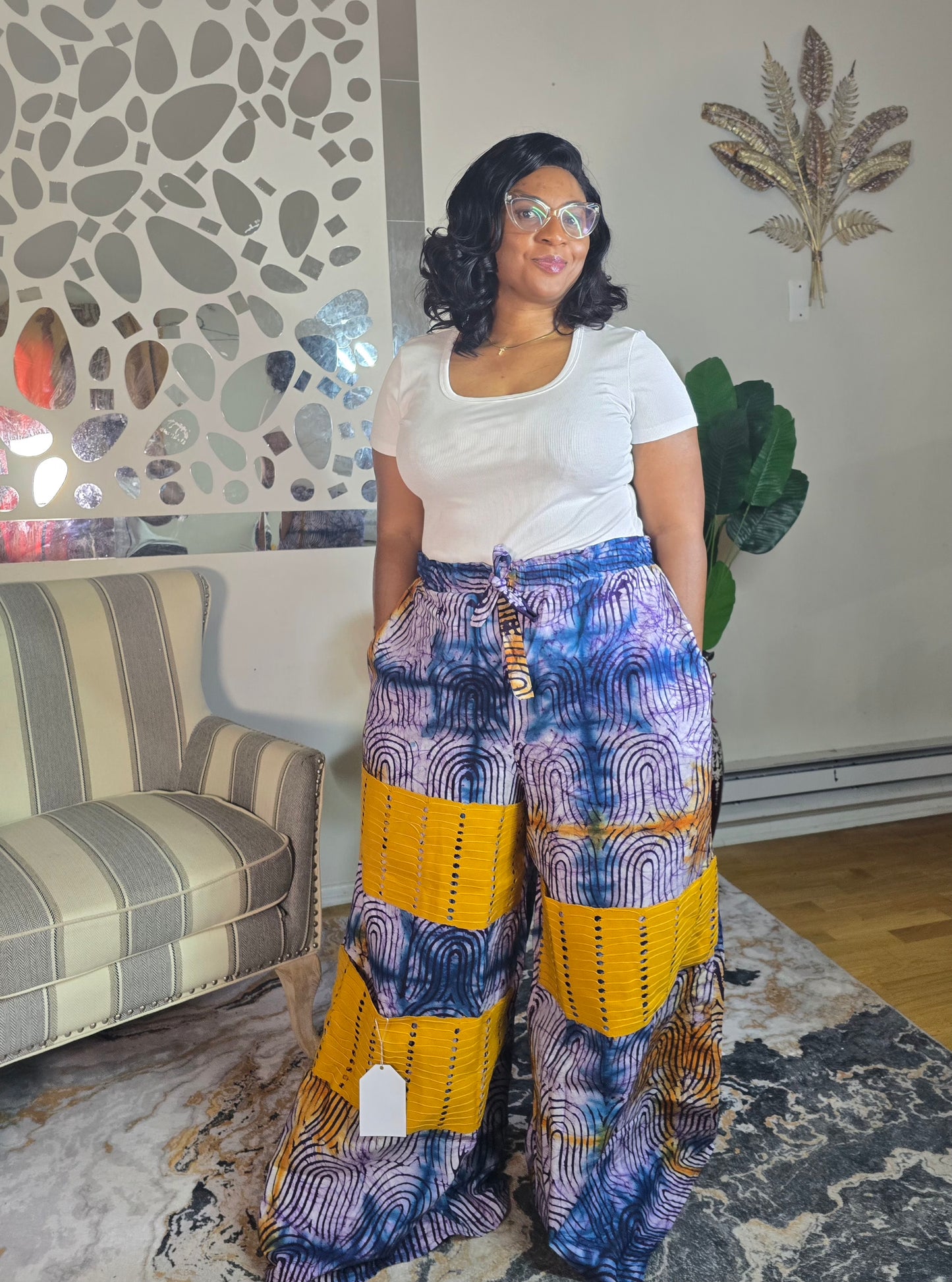 Omoge Adire palazo pant