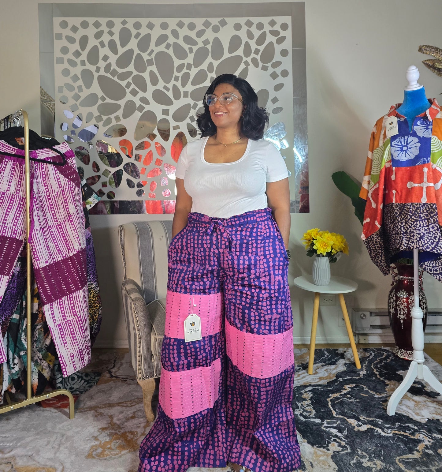 Omoge adire palazzo pant