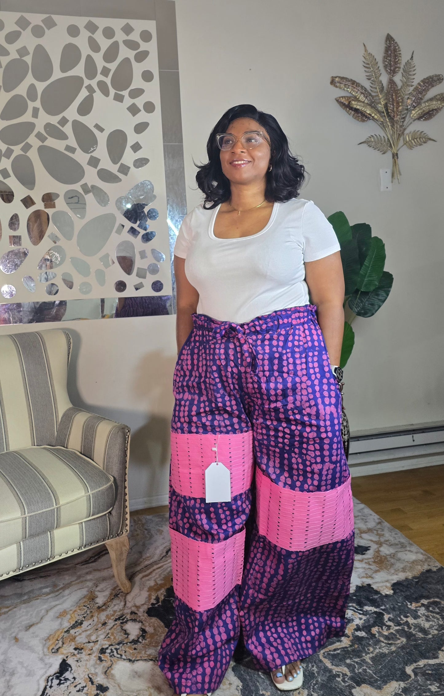 Omoge adire palazzo pant