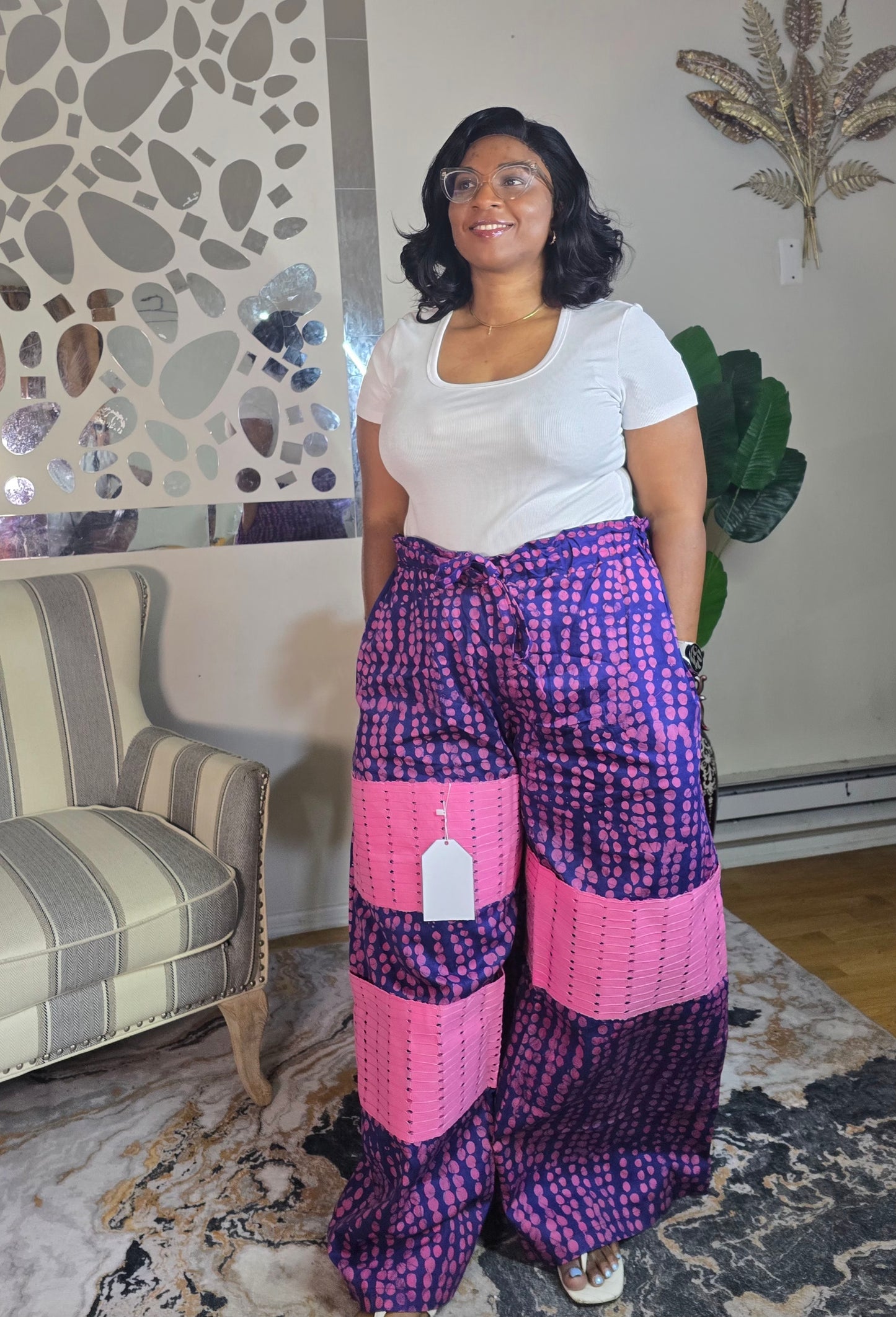 Omoge adire palazzo pant