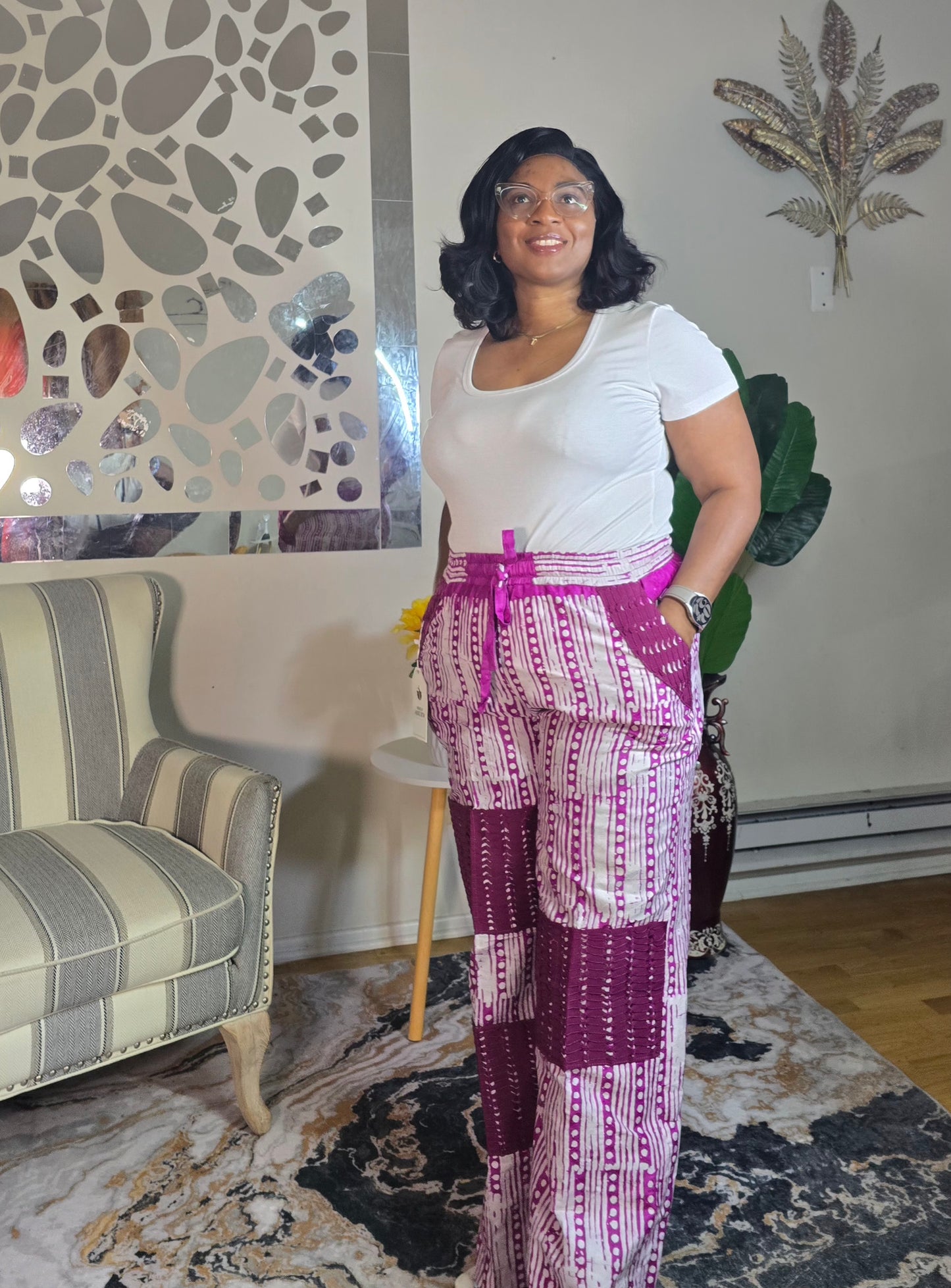 Omoge Adire palazo pant