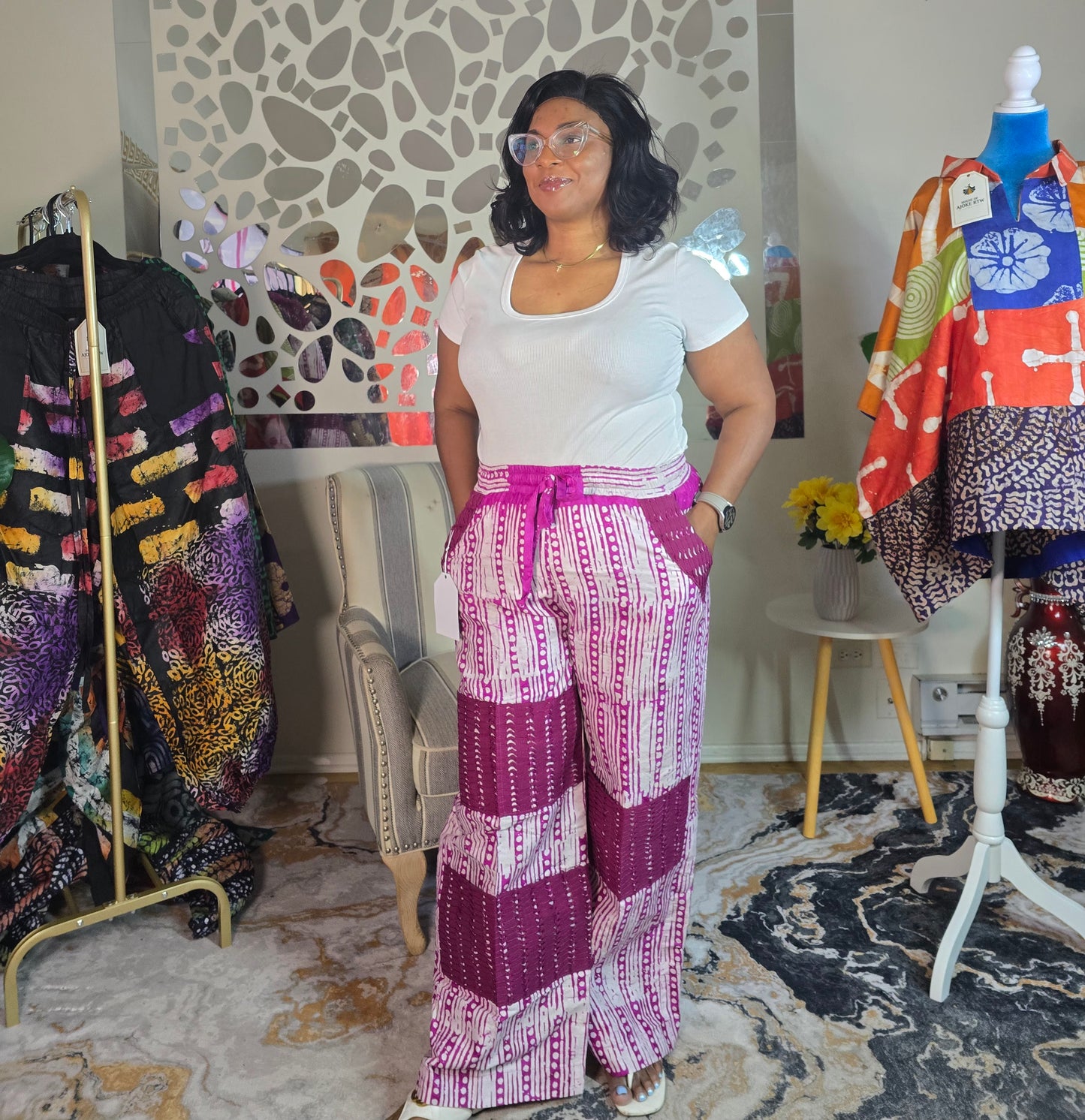 Omoge Adire palazo pant