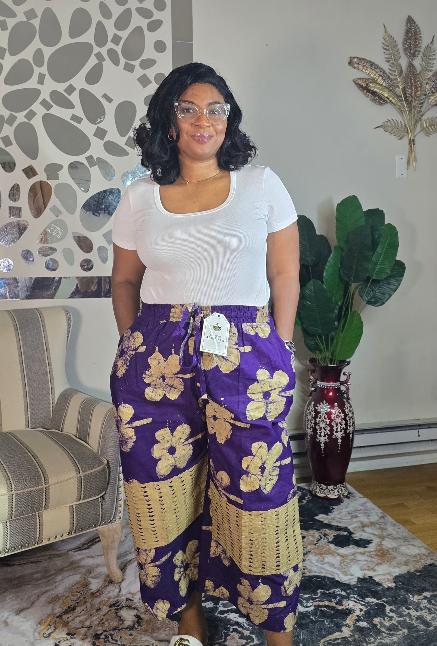 Rewa three quarter jawu pant.