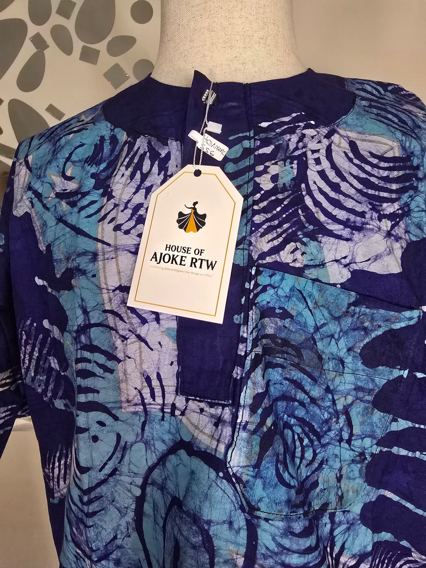 Men's 2pc Adire Short Set
