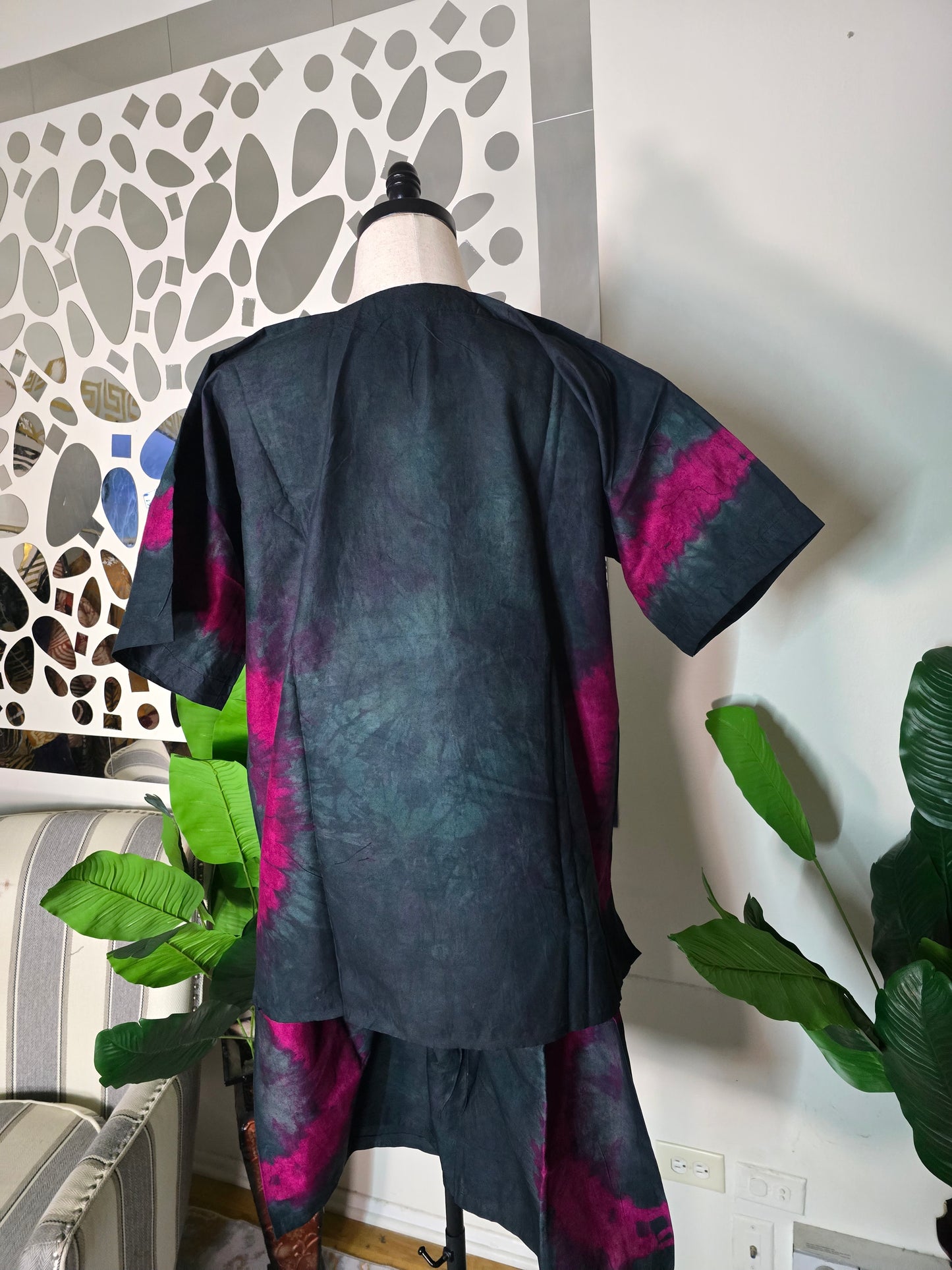 Men's 2pc Adire Short Set