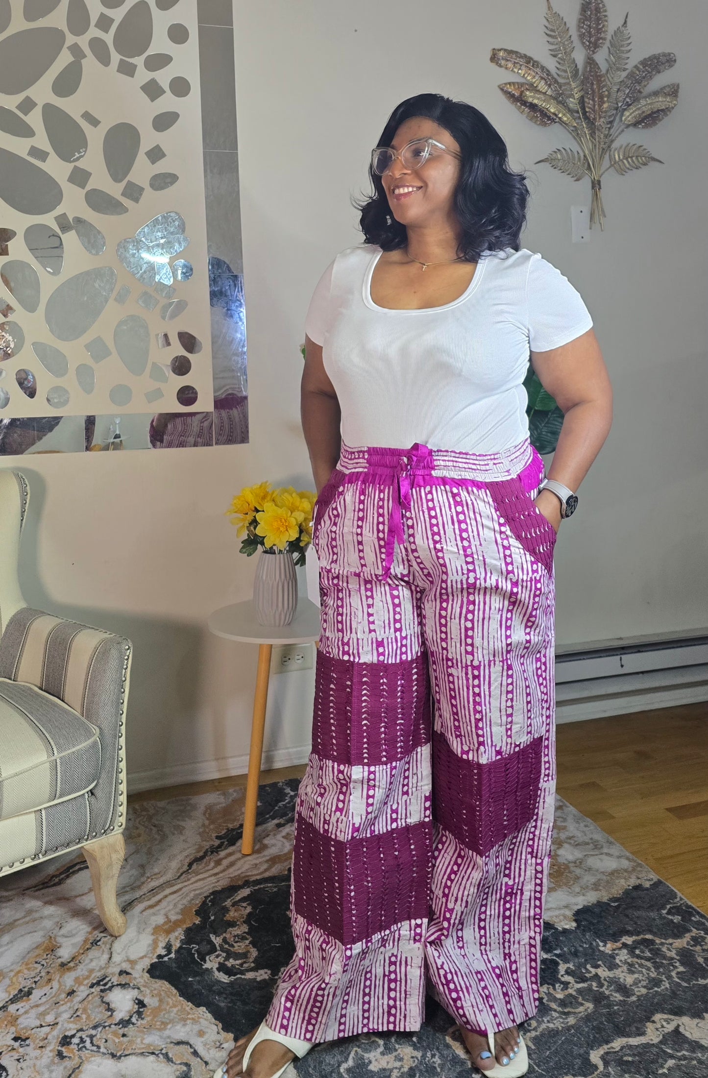 Omoge Adire palazo pant