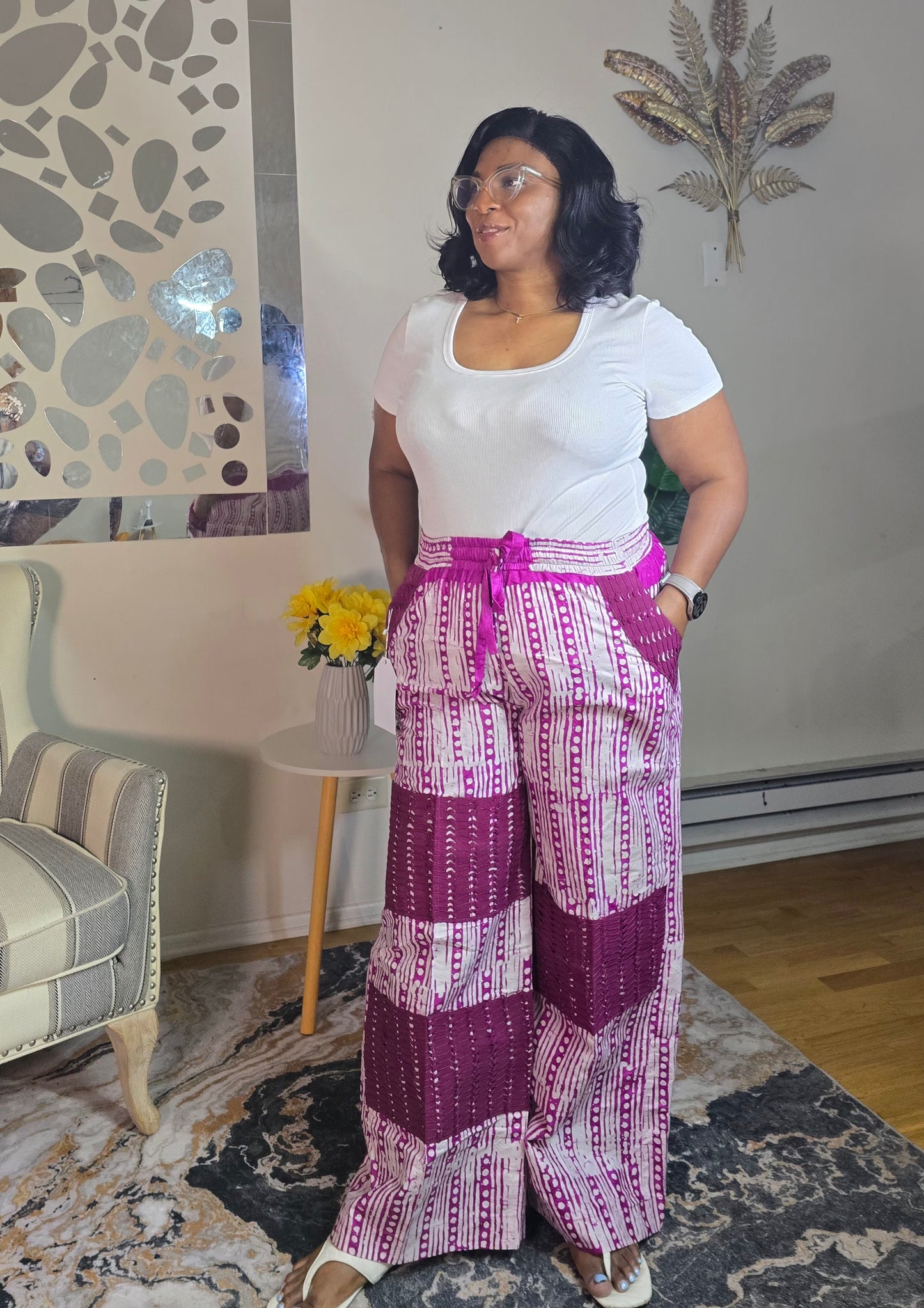 Omoge Adire palazo pant