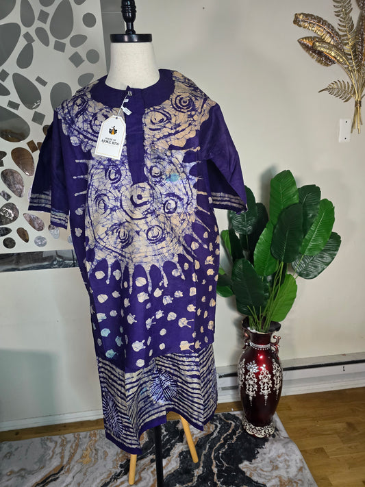 Men's 2pc Adire Short Set