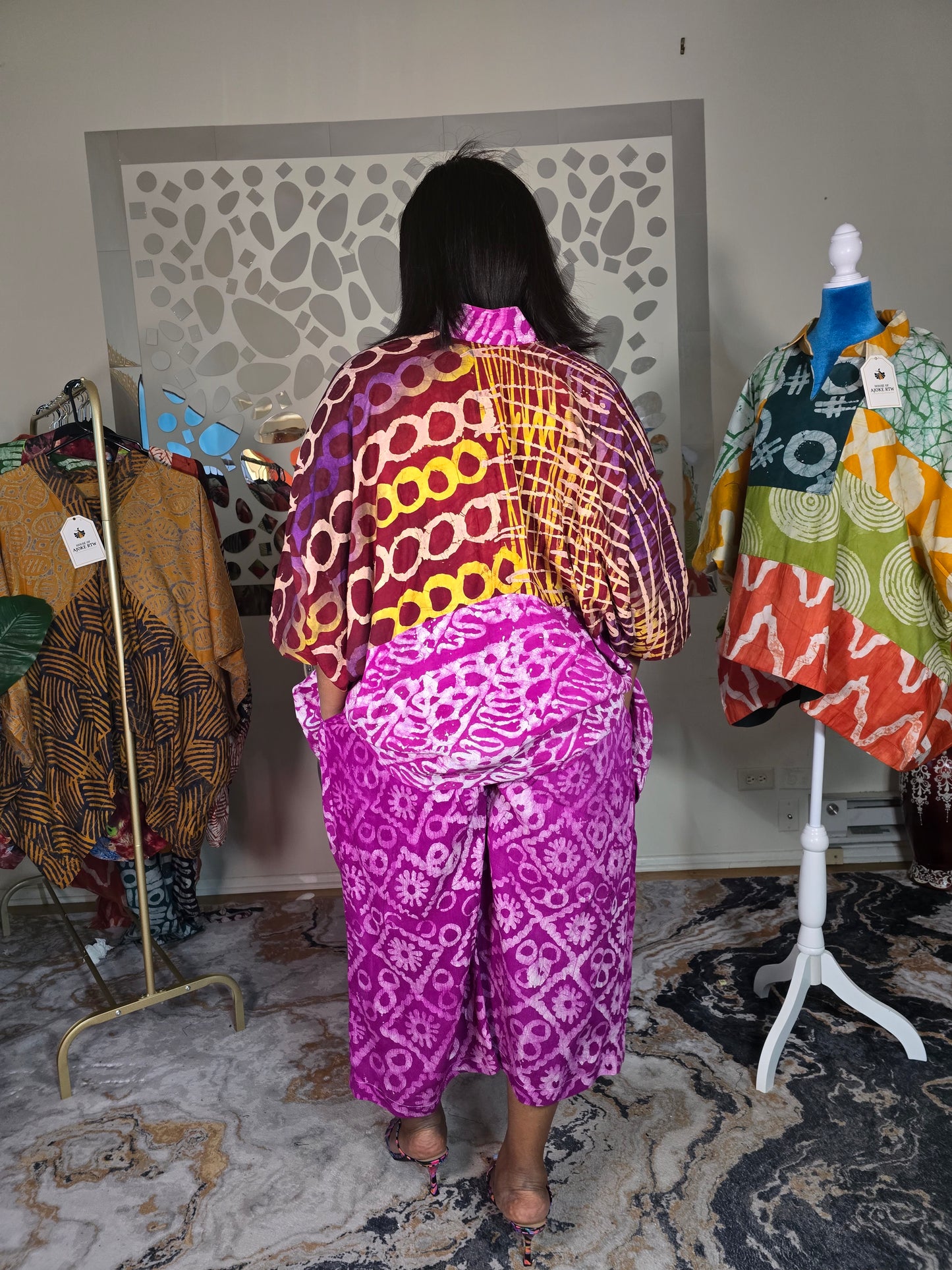 Dashiki  2pc three-quarter pant set