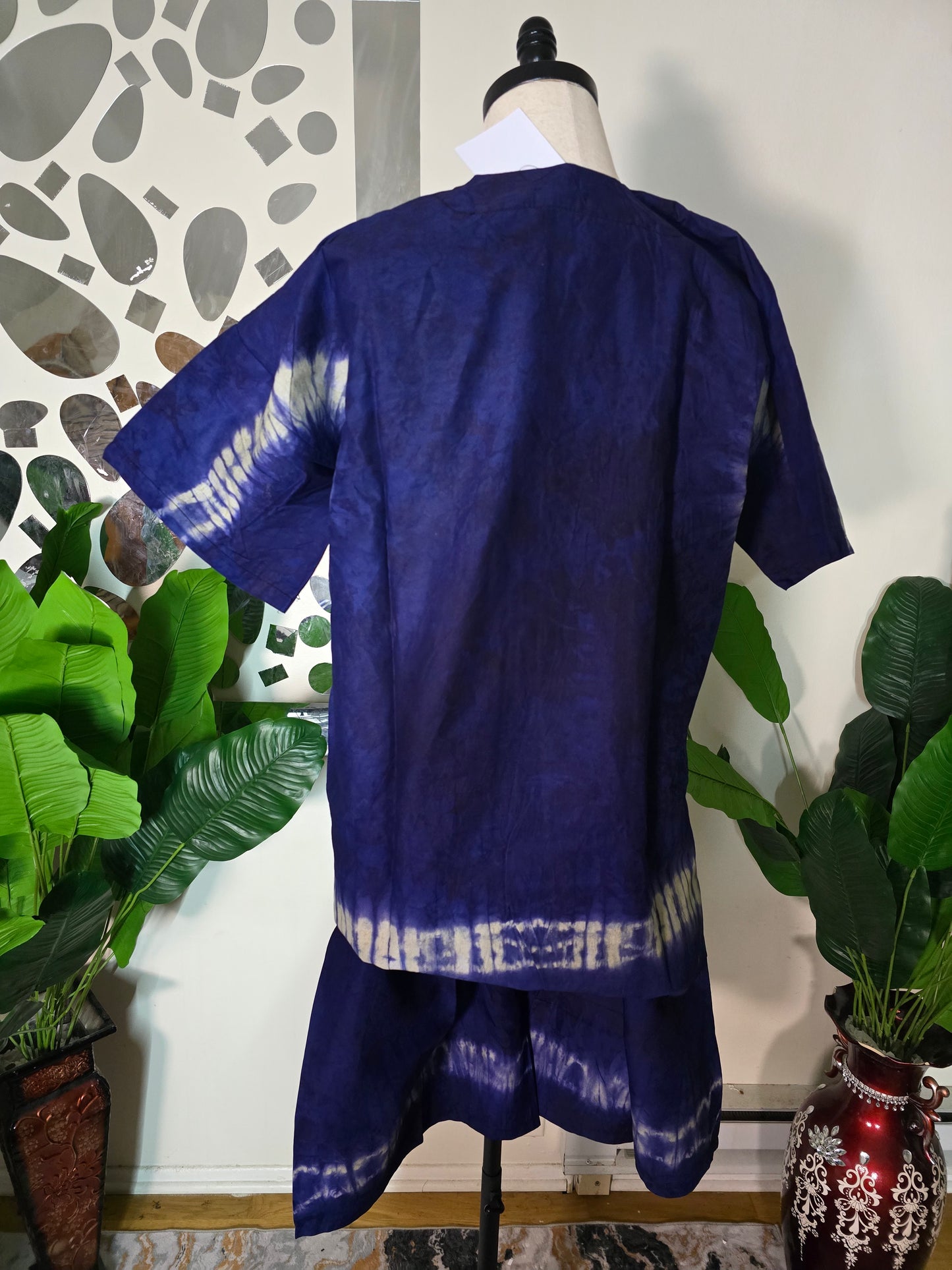 Men's 2pc Adire Short Set