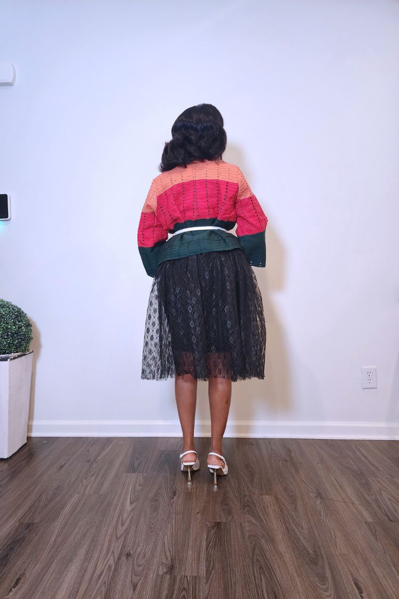 The Morẹ́mi Color-Block Luxe Aso-Oke Jacket