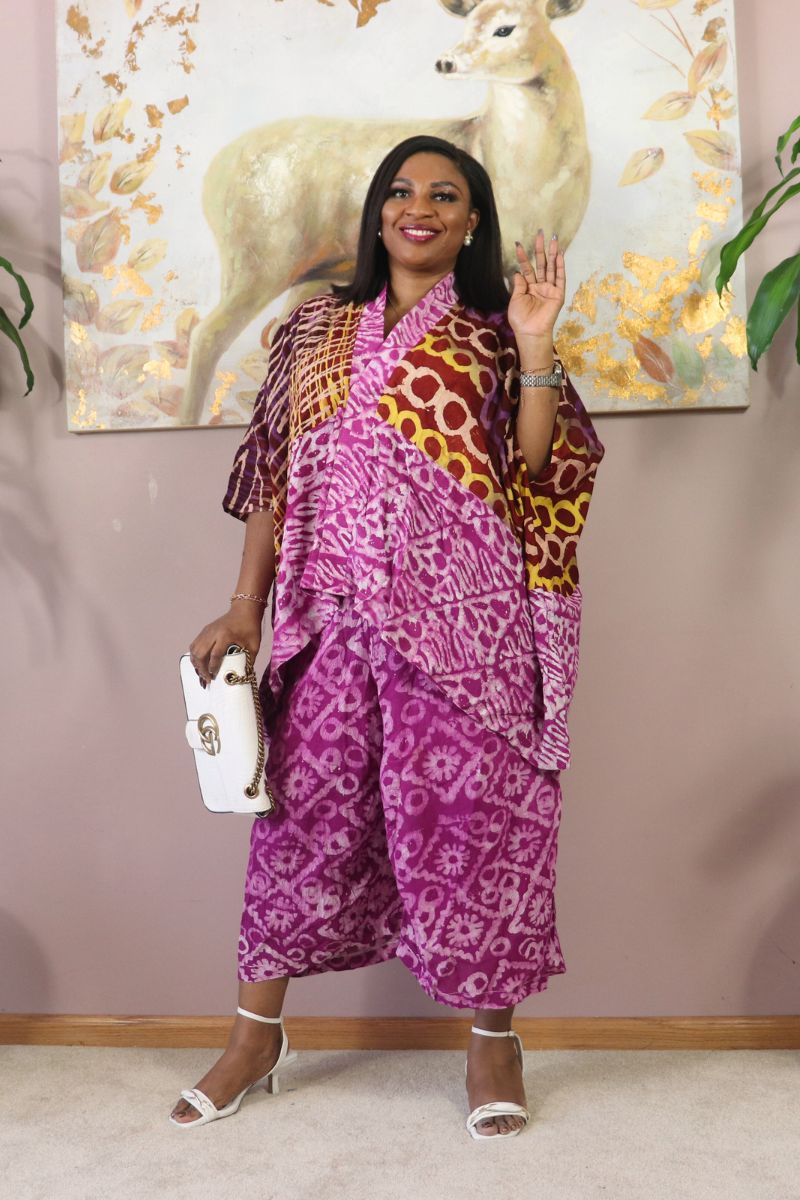 Dashiki  2pc three-quarter pant set